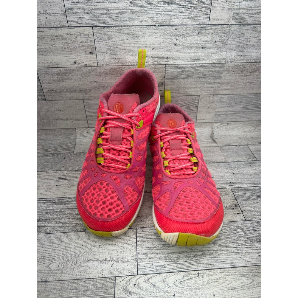 Merrell Mix Master Glide Pink Lime Trail Running Shoes Women Sz 6 J57320 Vibram